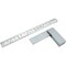 2 Jewelers Machinist Square Millimeter Inch Ruler Tools